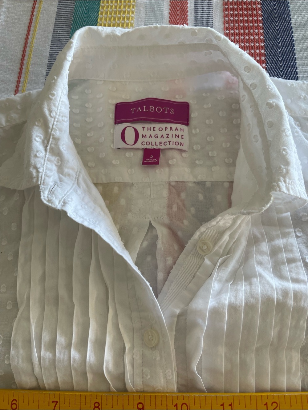 Oprah Talbots The Oprah Magazine Collection.White button-down shirt